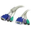 StarTech.com 6 ft 3-in-1 PS/2 KVM Extension Cable