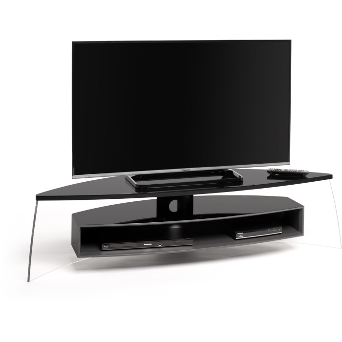 Techlink Ac150bsg Air Curve Black Tv Stand