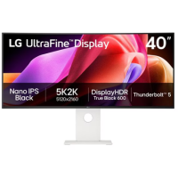 LG UltraFine 40U990A-W 40" IPS 5K2K 120Hz Thunderbolt 5 UltraWide Curved Monitor