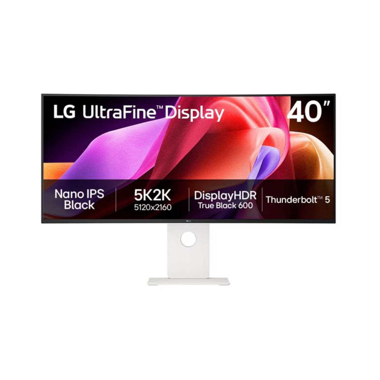 UltraFine 40U990A W 40 IPS 5K2K 120Hz Thunderbolt 5 UltraWide Curved Monitor