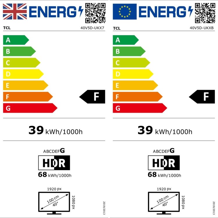 TCL 40V5D-UK 40 Inch QLED Full HD Smart Fire TV  HDR10 Dolby Audio Alexa Built-In