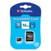 Verbatim 16GB MicroSDHC Memory Card Class 4 with Adaptor