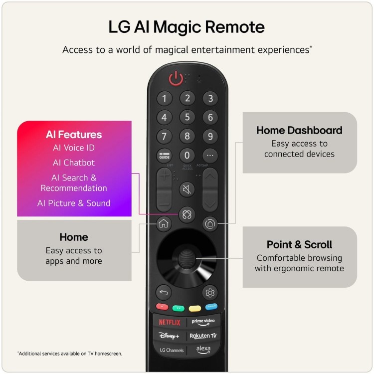 LG 43NU900B6LA 43" 4K UHD Nano AI Smart TV with HDR10 Pro webOS & ThinQ AI