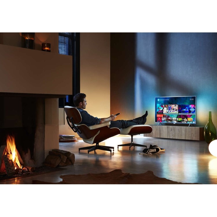 GRADE A1 - Philips 49PUS6401 49" 4K Ultra HD HDR Ambilight LED Android Smart TV with 1 Year warranty