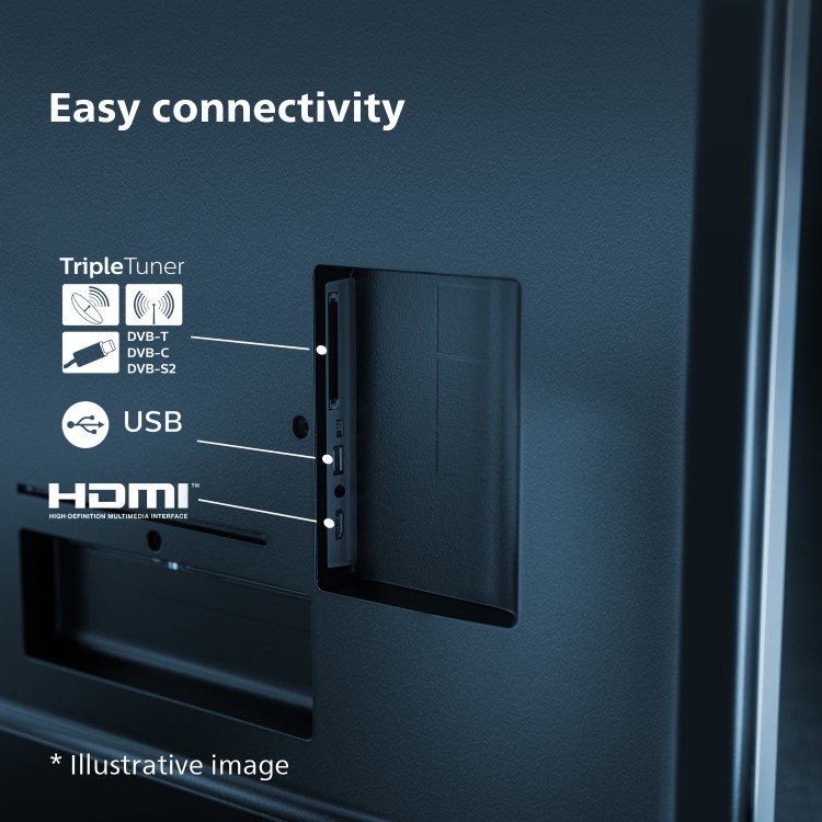 Philips PUS7608 43 inch LED 4K HDR Smart TV with Dolby Atmos