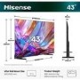Hisense 43Q7STUK 43 Inch 4K QLED Smart TV – Ultra HD HDR Freely & Dolby Vision