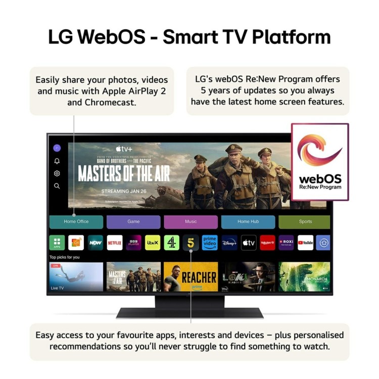 LG UT91 50 inch LED 4K HDR Smart TV