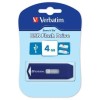 Verbatim 4GB Retractable USB Memory Stick - Blue