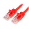 StarTech.com 6 ft Cat5e Red Snagless Crossover RJ45 UTP Cat5e Patch Cable 6ft Patch Cord