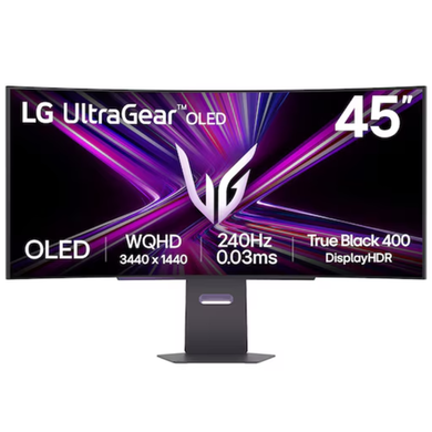 LG UltraGear 45GX90SA 45" OLED WQHD 240Hz 0.03ms UltraWide Curved Gaming Monitor