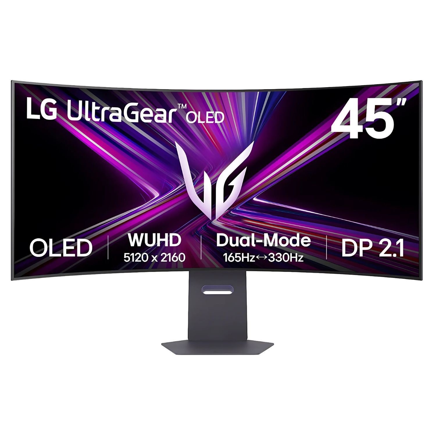 LG Ultragear 45Gx950a 45 5K2k Oled Dual 165Hz 330Hz 0.03Ms Ultrawide Curved Gaming Monitor Black, Laptops Direct - 45GX950A-B.AEK