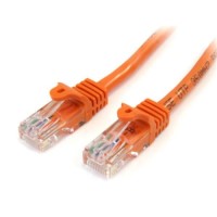 StarTech.com 3 ft Cat5e Orange Snagless RJ45 UTP Cat 5e Patch Cable - 3ft Patch Cord