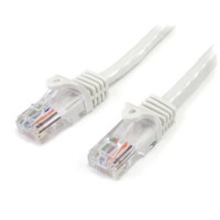 StarTech.com 7ft Cat5e White Snagless RJ45 UTP Cat 5e Patch Cable - 7ft Patch Cord