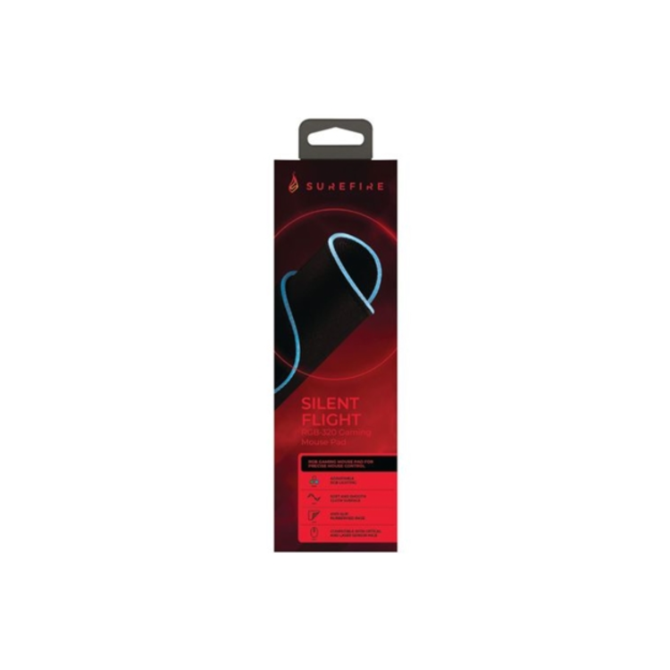SureFire Silent Flight RGB-320 Gaming Mouse Pad