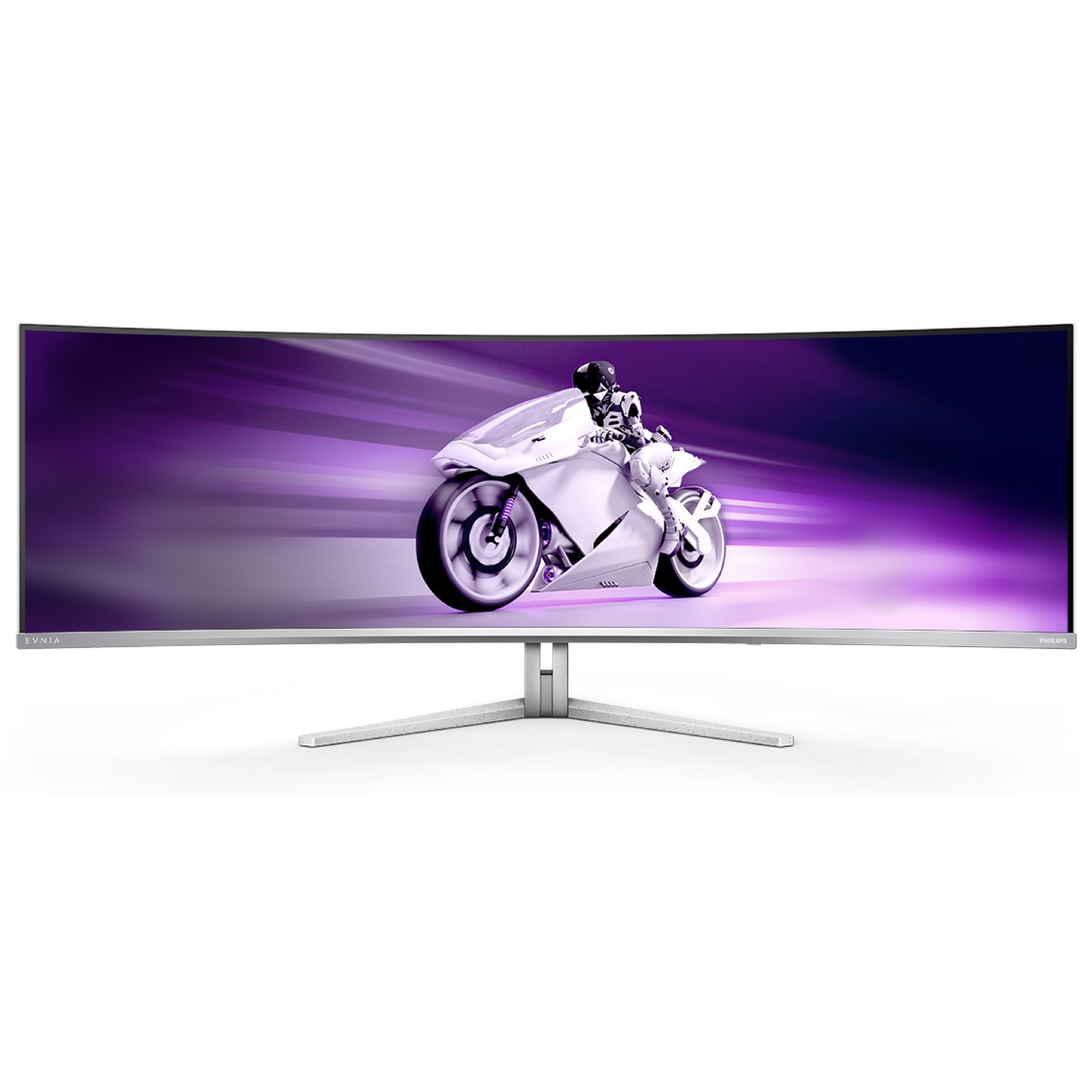 Philips Evnia 8000 49M2c8900l 49 Qd-Oled Dqhd 144Hz 0.03Ms Ultrawide Curved Usb-C Gaming Monitor White, Laptops Direct - 49M2C8900L/00