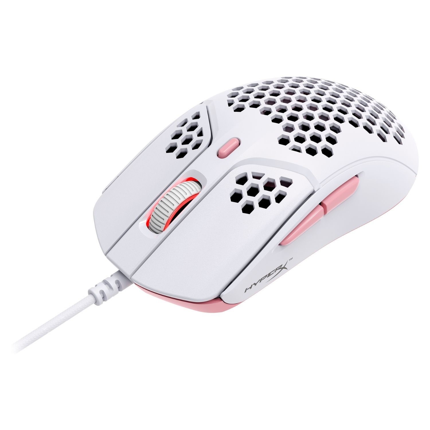 ハイパーX HyperX 4P5E4AA PINK HyperX Pulsefire Haste Gaming Mouse - White \u0026 Pink - Laptops Direct