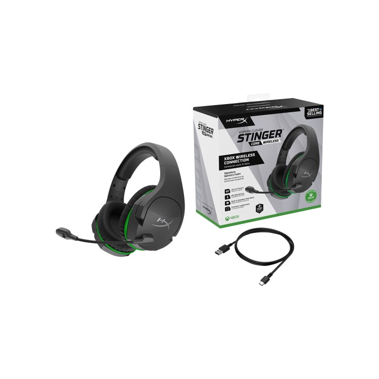 HyperX CloudX Stinger Core Wireless Gaming Headset - Black & Green
