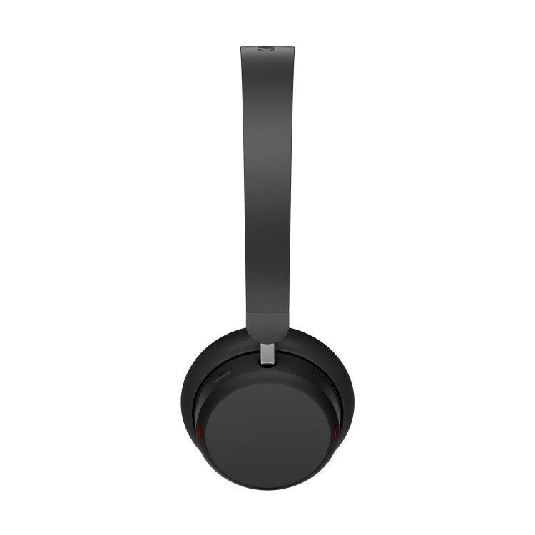 Lenovo 6550 - Headset - on-ear - Bluetooth - wireless - active noise cancelling - black - Certified for Microsoft Teams