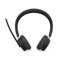 Lenovo 6550 - Headset - on-ear - Bluetooth - wireless - active noise cancelling - black - Certified for Microsoft Teams