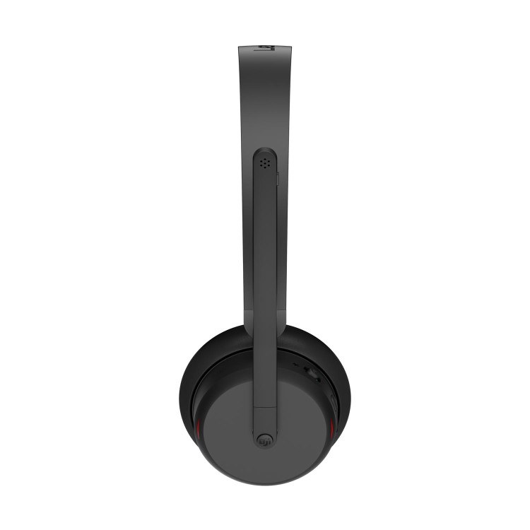 Lenovo 6550 - Headset - on-ear - Bluetooth - wireless - active noise cancelling - black - Certified for Microsoft Teams