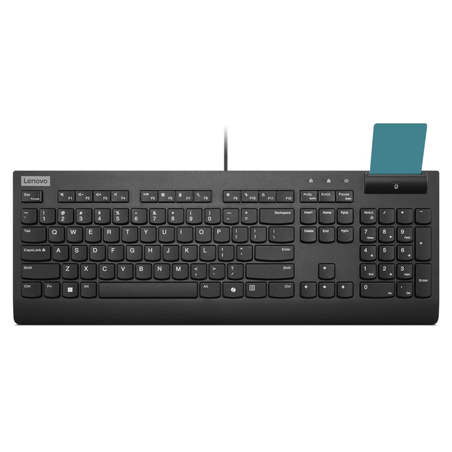 Smartcard Wired Keyboard II Keyboard full zone layout USB QWERTY UK brown box CRU