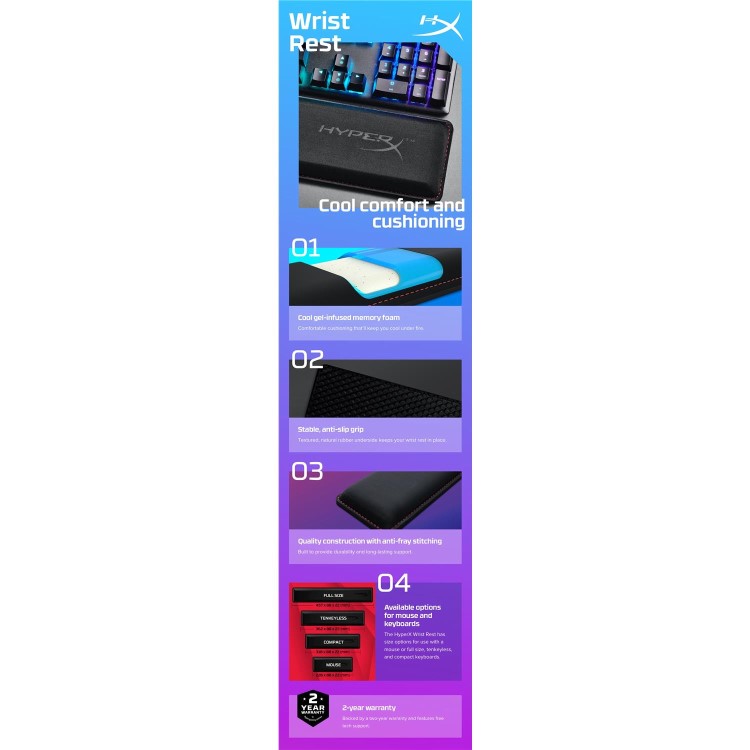 HyperX Mouse Wrist Pillow - Black