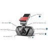 electriQ 1080P Dash Cam with Ambarella Processor 160 Degree Angle View G Sensor 2.7 Inch   Screen and GPS Module