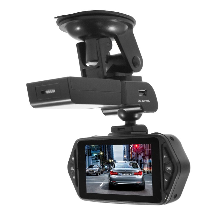 electriQ 1080P Dash Cam with Ambarella Processor 160 Degree Angle View G Sensor 2.7 Inch   Screen and GPS Module