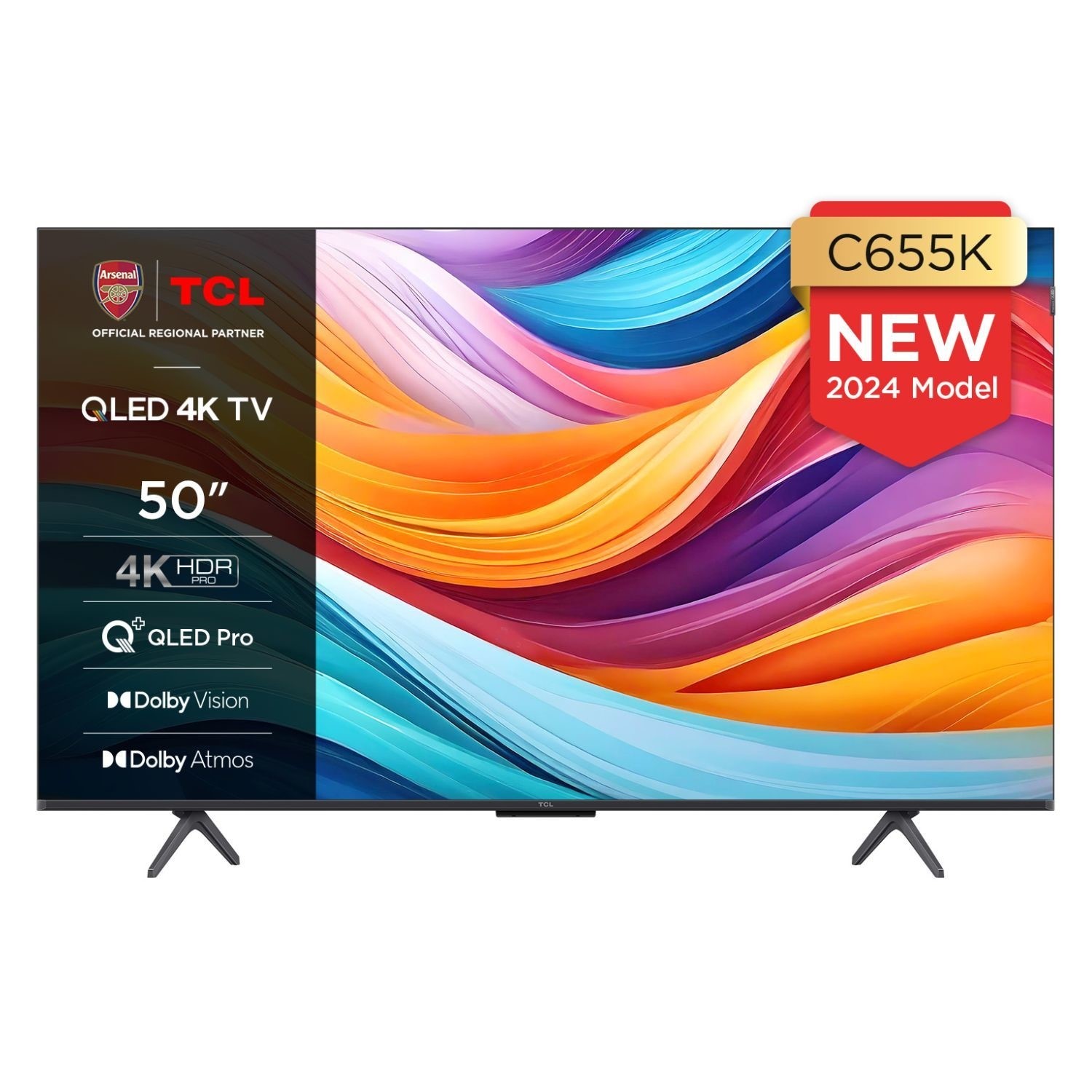 TCL 50C655K 50 inch 4K Ultra HD QLED PRO Smart TV