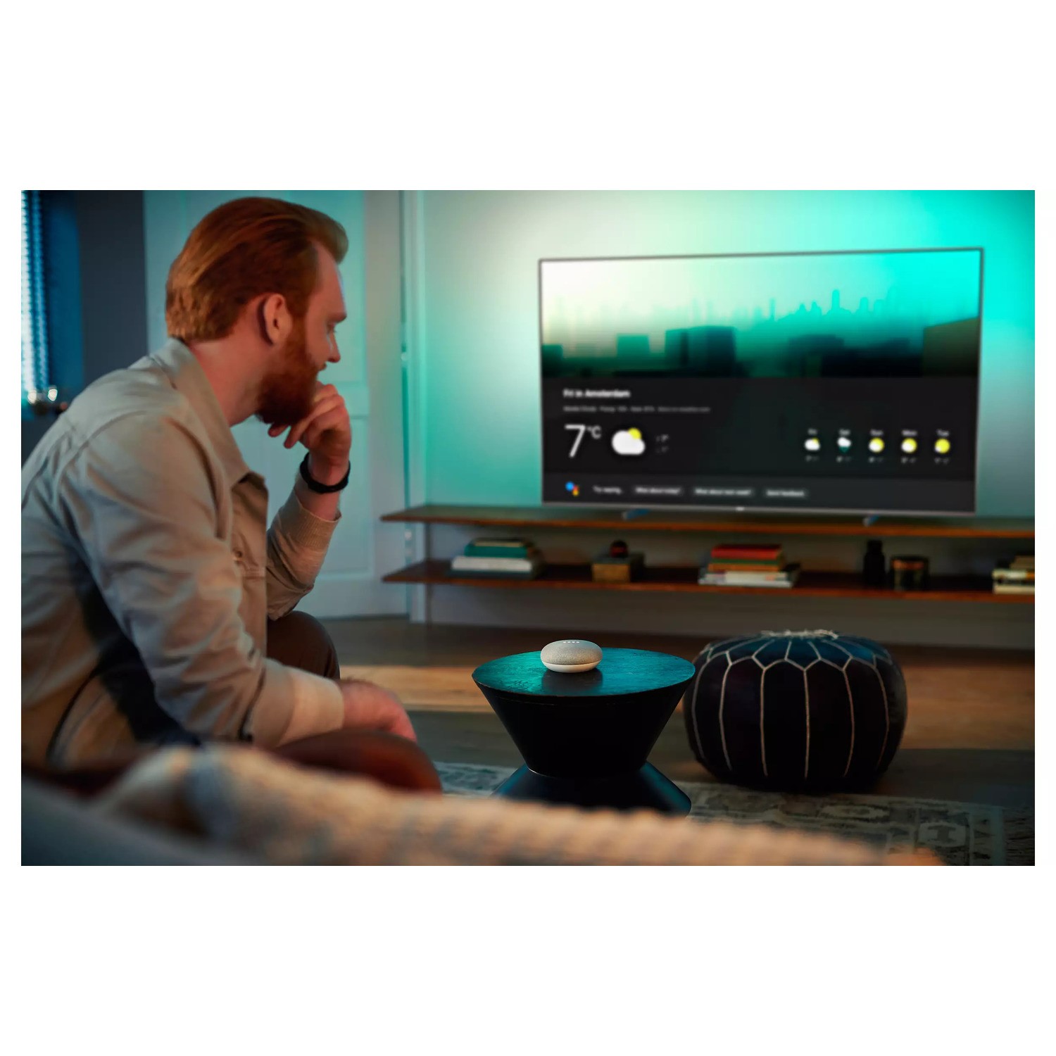 TV LED Ambilight 4K 50126cm Philips (50PUS7906) - Kit-M