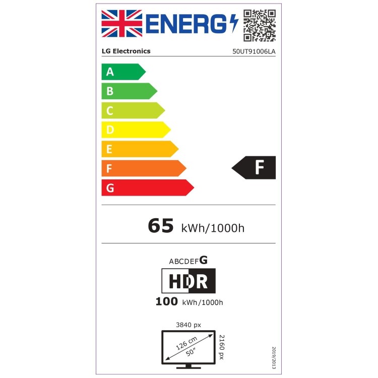 LG UT91 50 inch LED 4K HDR Smart TV