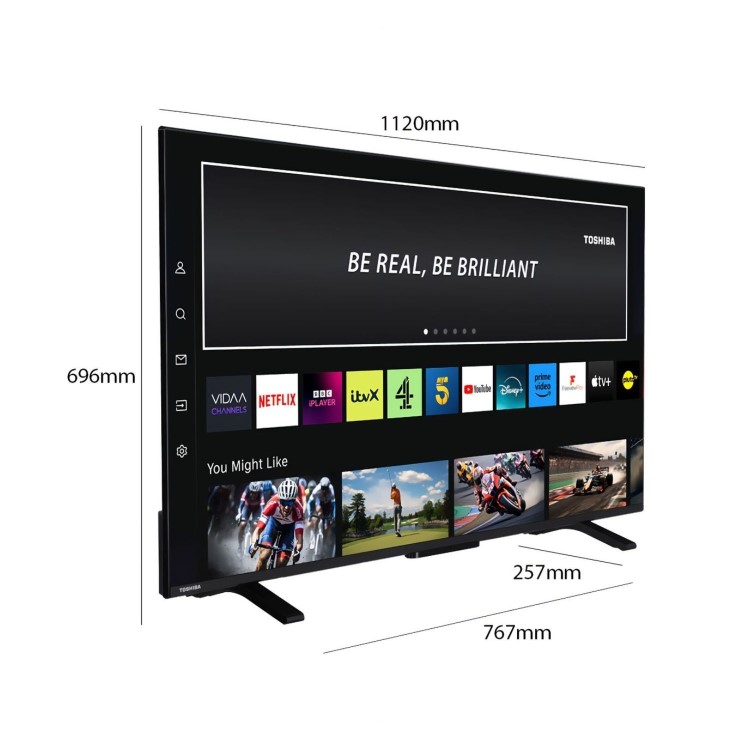 Refurbished Toshiba UV23 50" 4K Ultra HD with HDR10 Freeview Play LED Smart TV