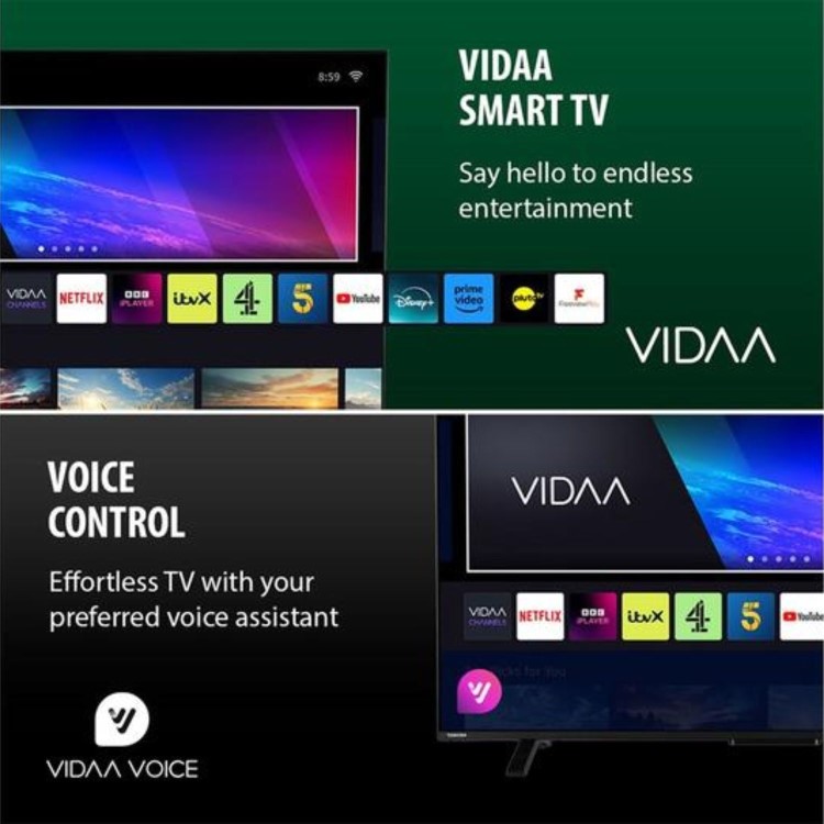 Refurbished Toshiba UV23 50" 4K Ultra HD with HDR10 Freeview Play LED Smart TV