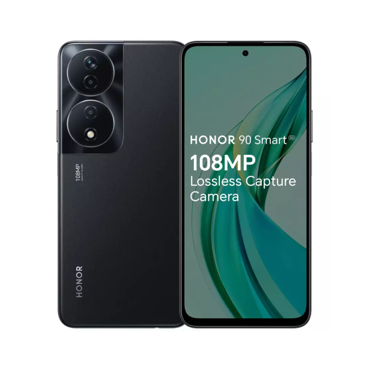 Honor 90 Smart Midnight Black 6.8" 128GB 5G Unlocked & SIM Free Smartphone