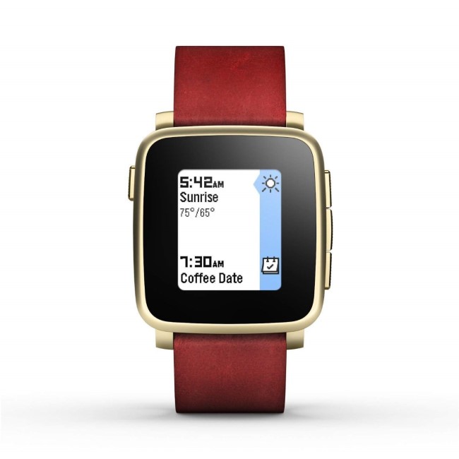 Pebble Time Steel Smartwatch Gold