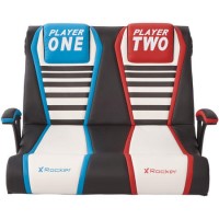 X Rocker Dual Rivals 2.1 Double Wide Gaming Chair - Black / White X Rocker Dual Rivals 2.1 Double Wide Gaming Chair - Black / White