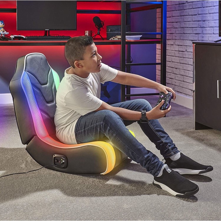 X Rocker Chimera RGB LED 2.0 Floor Rocker Gaming Chair - Laptops Direct