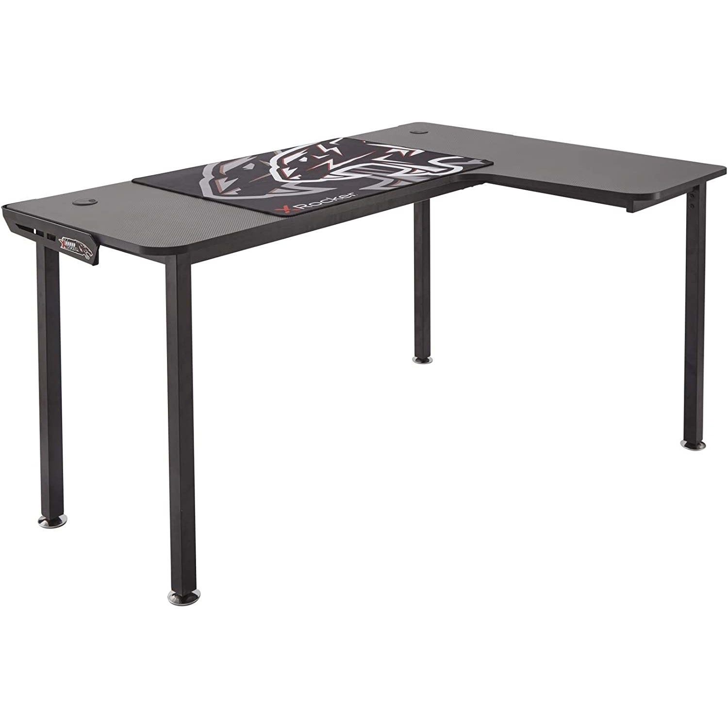 Table X Rocker Xl X Rocker Panther XL Right L-Shape Corner Gaming Desk - Laptops Direct