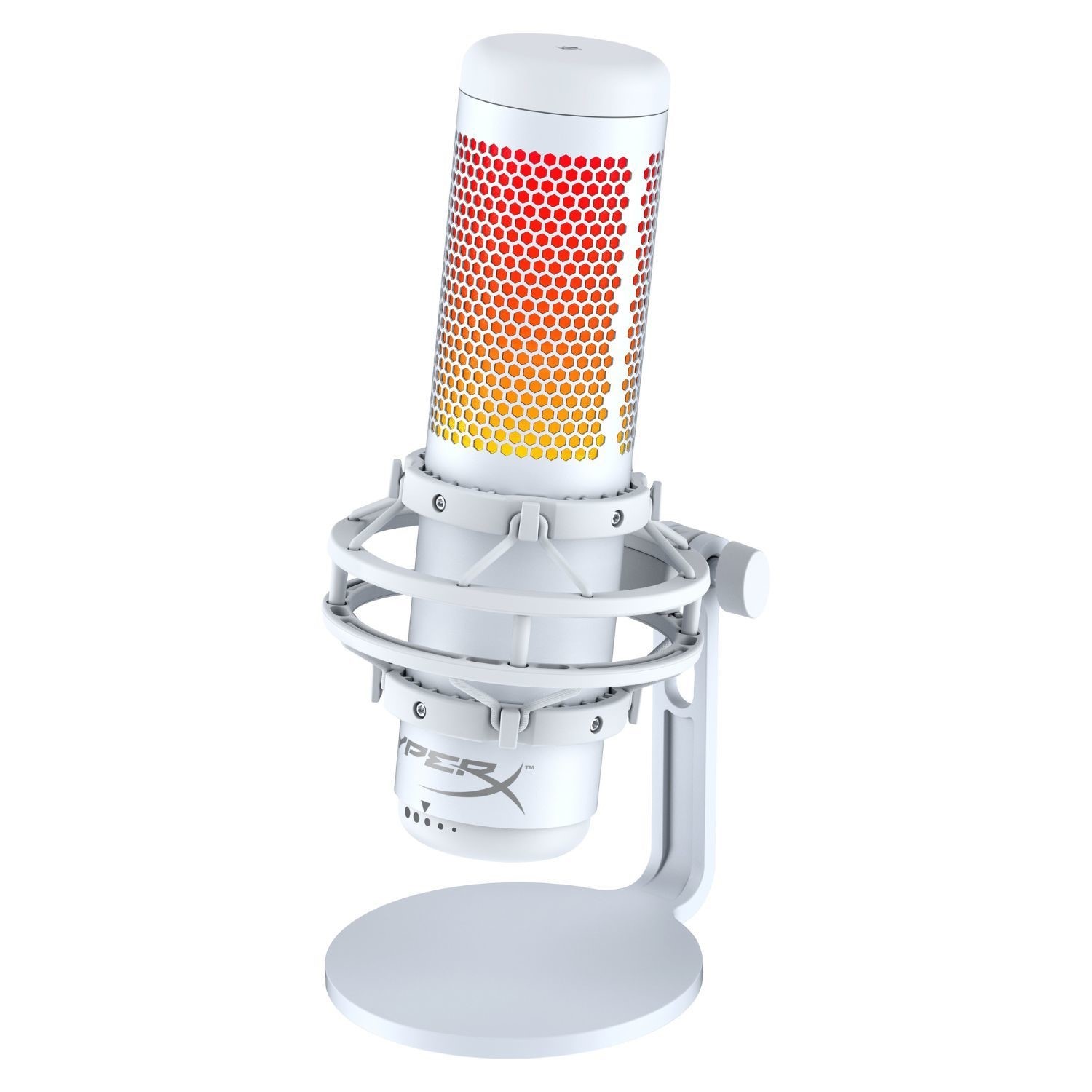 S QuadCast HyperX ホワイト S QuadCast HyperX – Mac PS5 PC for Microphone Condenser USB RGB 配信機器・PA機器・レコーディング機器