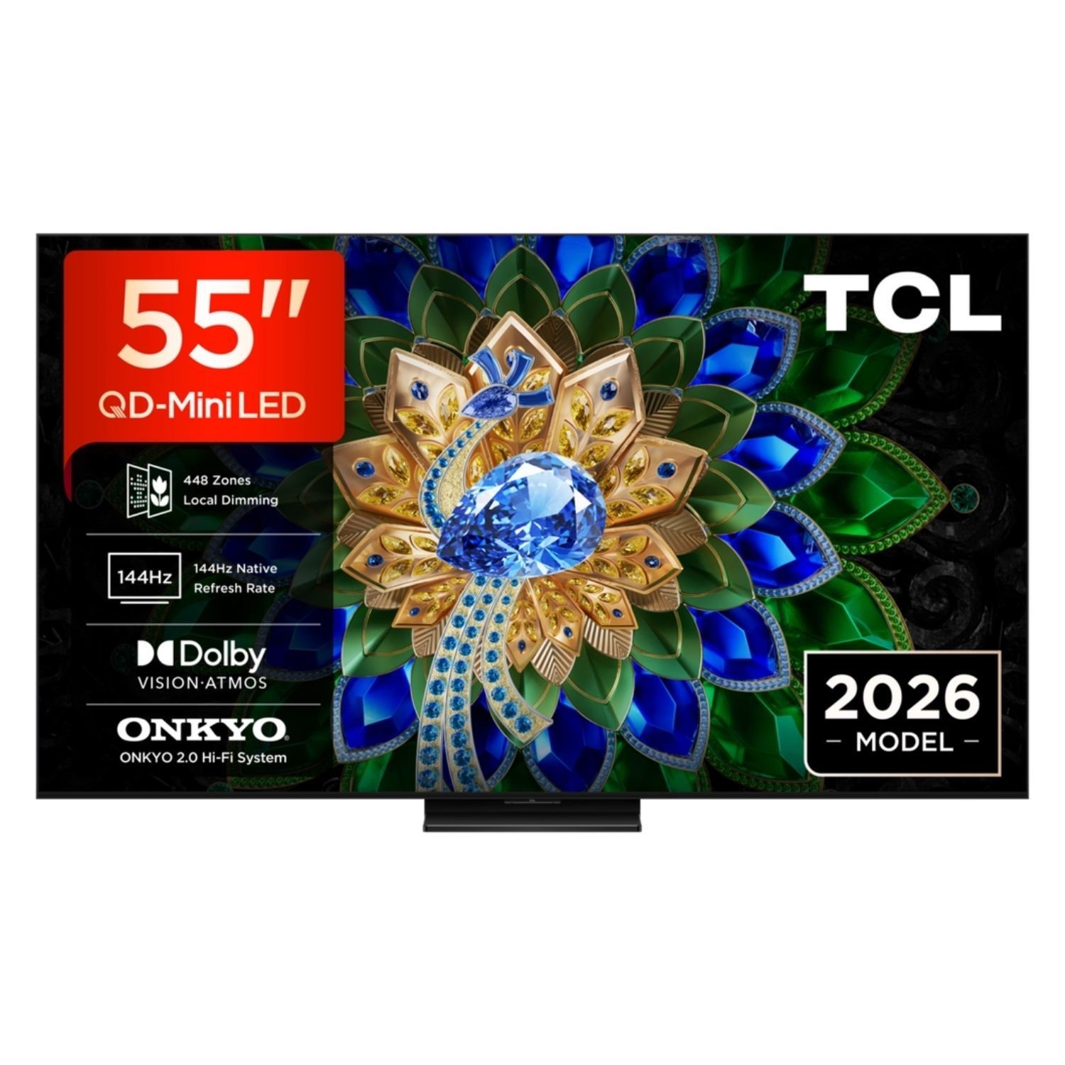 Tcl 55A400u-Uk 55-Inch 4K Qd-Mini Led Google Tv Black, Laptops Direct - 55A400U-UK