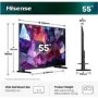 Hisense 55E7STUK PRO 55 Inch 4K QLED Smart TV – Ultra HD 144Hz HDR Freely & Dolby Vision