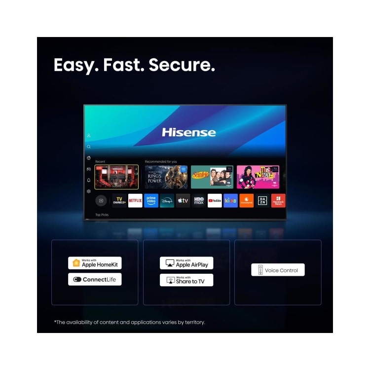 Hisense 55E7STUK PRO 55 Inch 4K QLED Smart TV – Ultra HD 144Hz HDR Freely & Dolby Vision