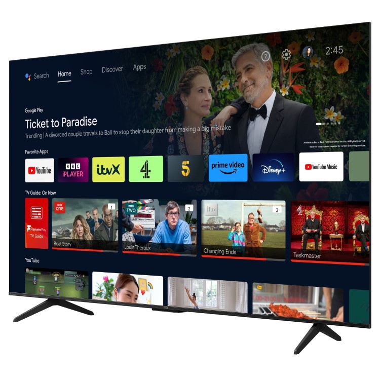 Refurbished TCL 55" 4K Ultra HD with HDR10+ FreeSat LED Smart TV