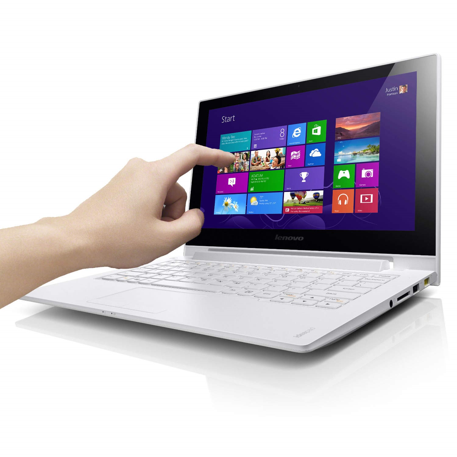 Lenovo ノートPC ホワイト Lenovo IdeaPad S210 Celeron 1017U 4GB 500GB 11.6 inch Touchscreen
