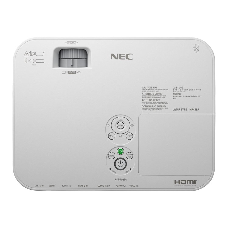 NEC ME331X  3300 ANSI Lumens XGA LCD Technology Meeting Room Projector