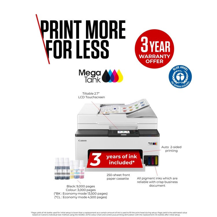 Canon MAXIFY GX2050 A4 Colour Multifunction Inkjet Printer
