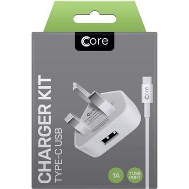 Core Single Charger Kit Type-C White
