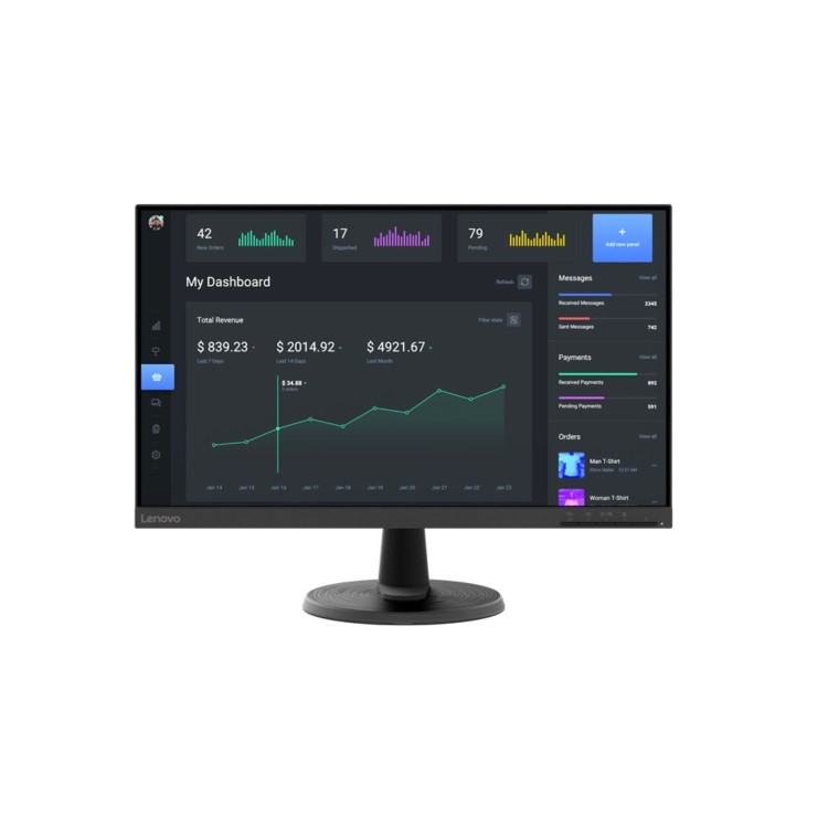 Refurbished Lenovo C24-40 24" VA FHD FreeSync Monitor