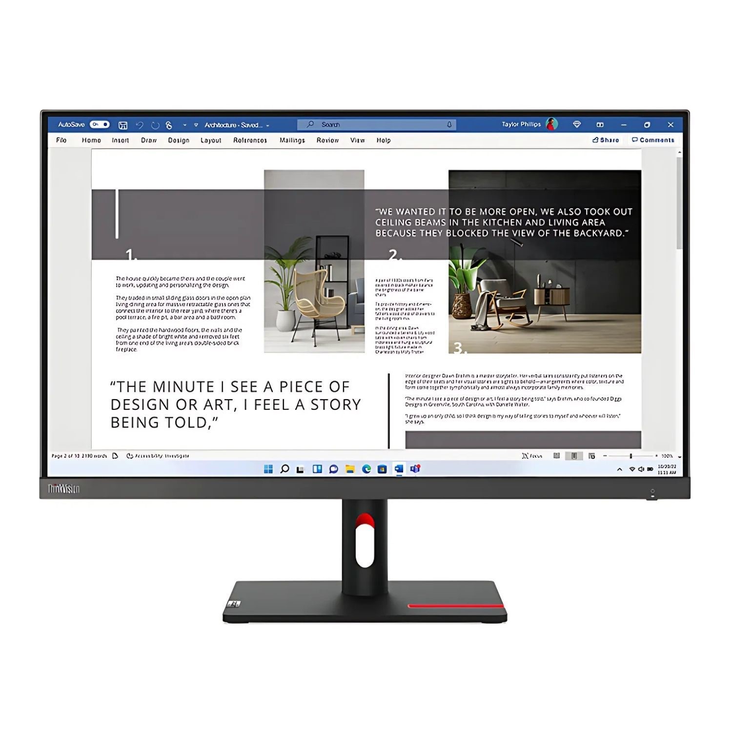 Lenovo S27i-30 27 IPS Full HD 100Hz Monitor