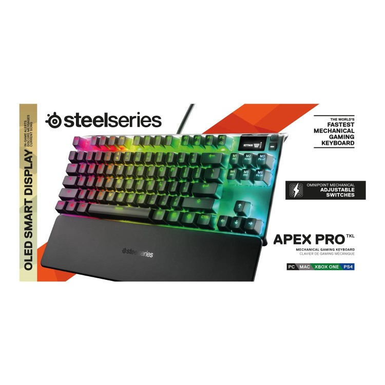 SteelSeries Apex Pro TKL Adjustable Mechanical Keyboard